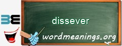 WordMeaning blackboard for dissever